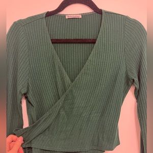 Reformation wrap top